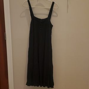 Olivaceous black midi dress - small